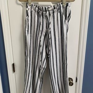 JustLiving Wide Leg Linen Travel Pant. Size M